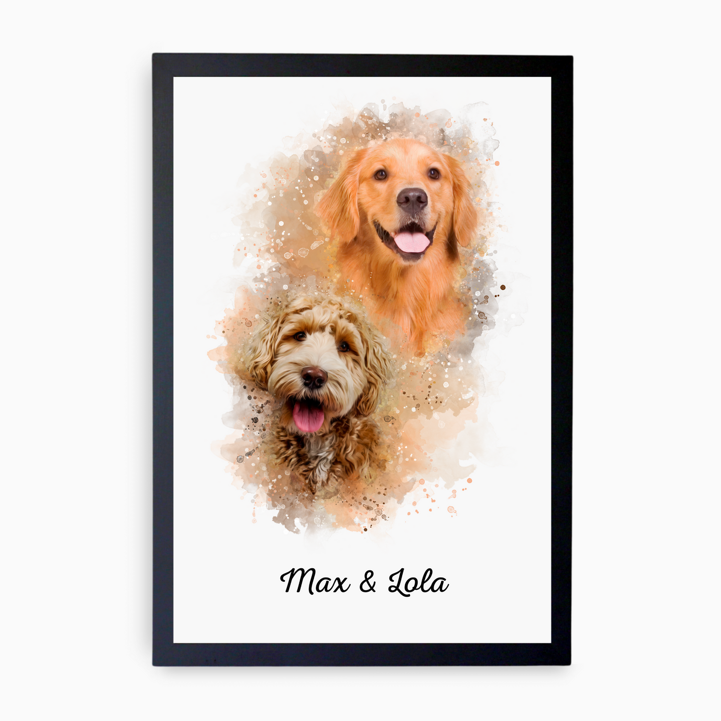 2 Pet Watercolour Portrait