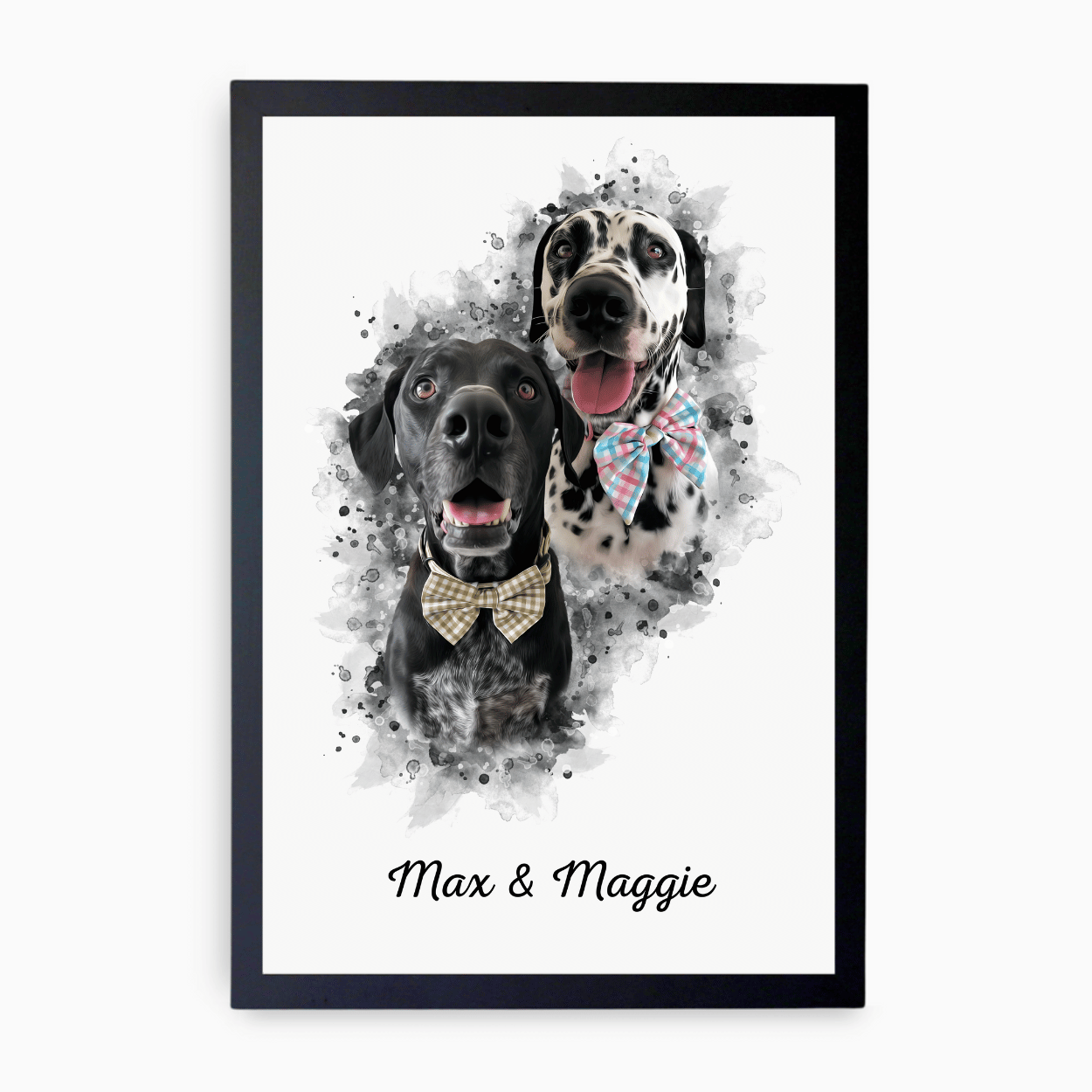 2 Pet Watercolour Portrait
