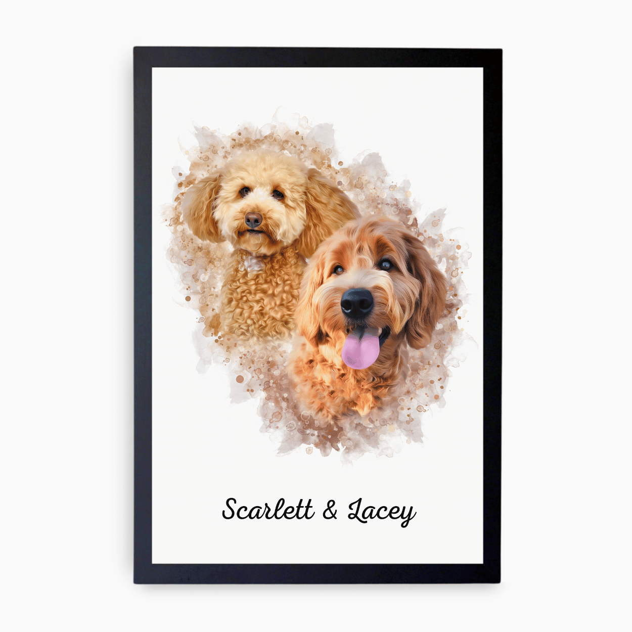 2 Pet Watercolour Portrait