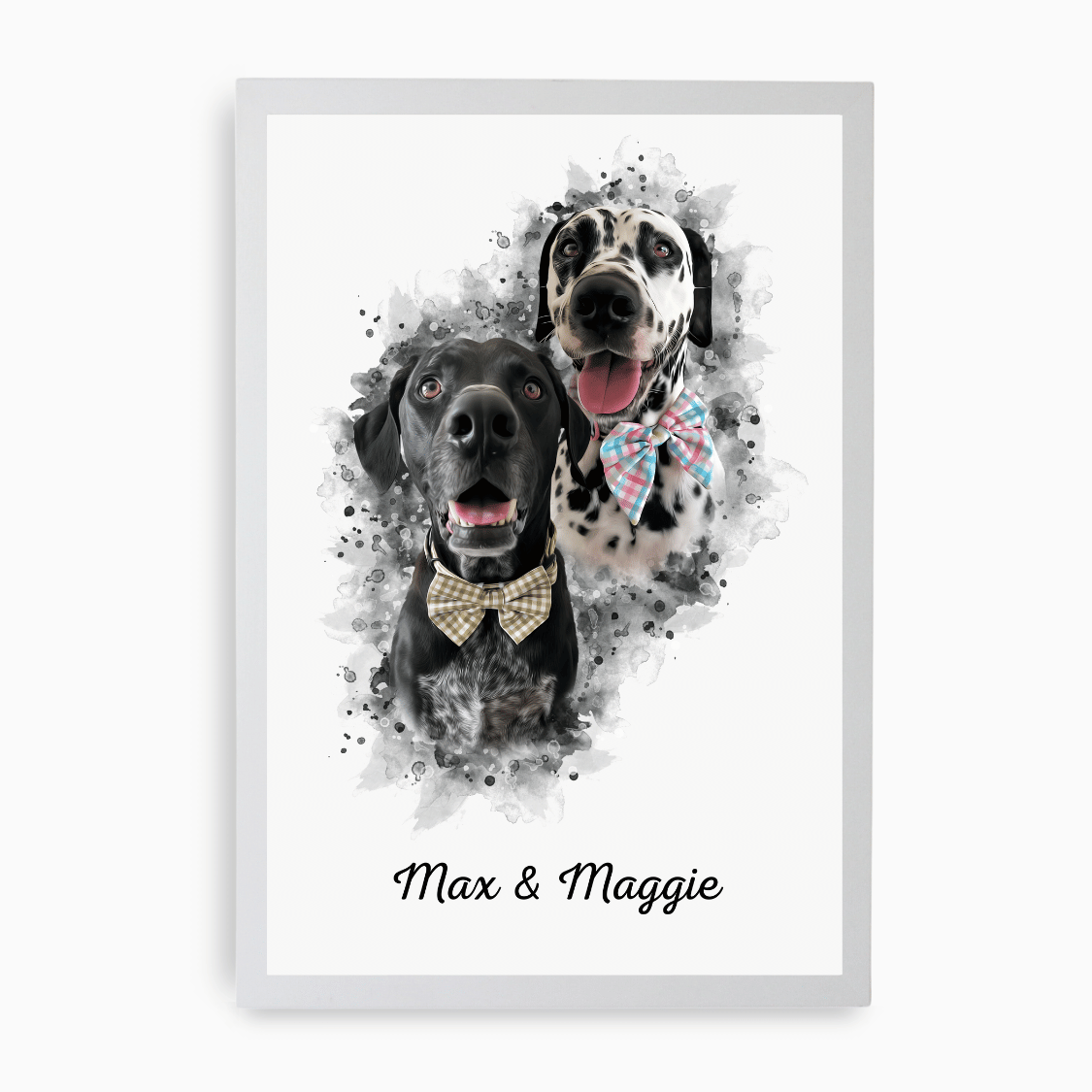 2 Pet Watercolour Portrait