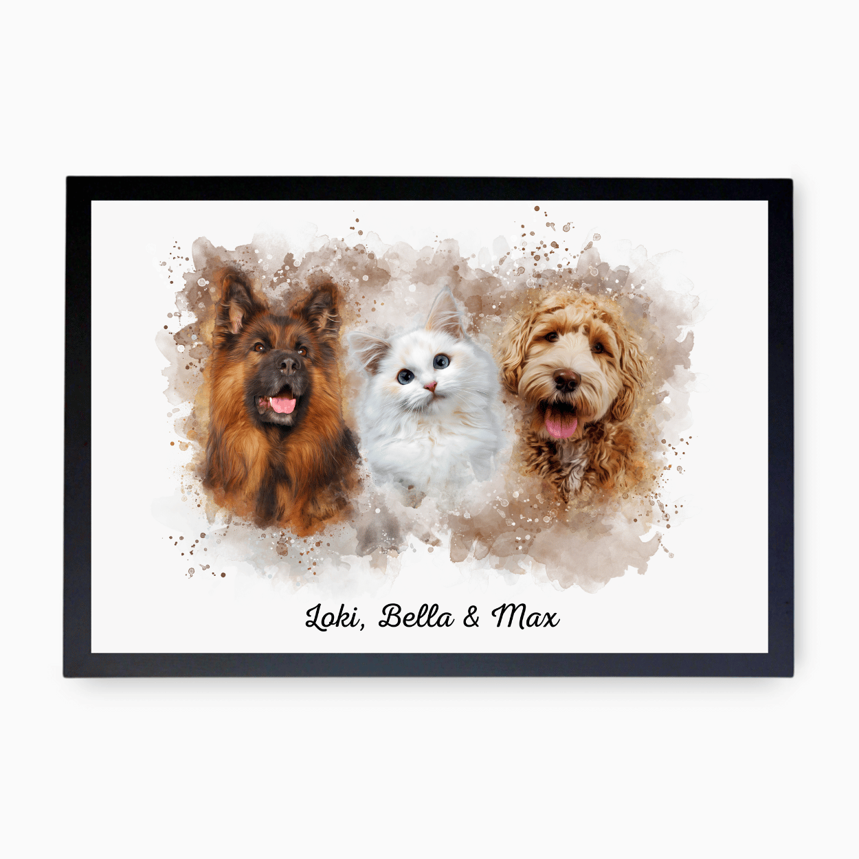 3 Pet Watercolour Portrait