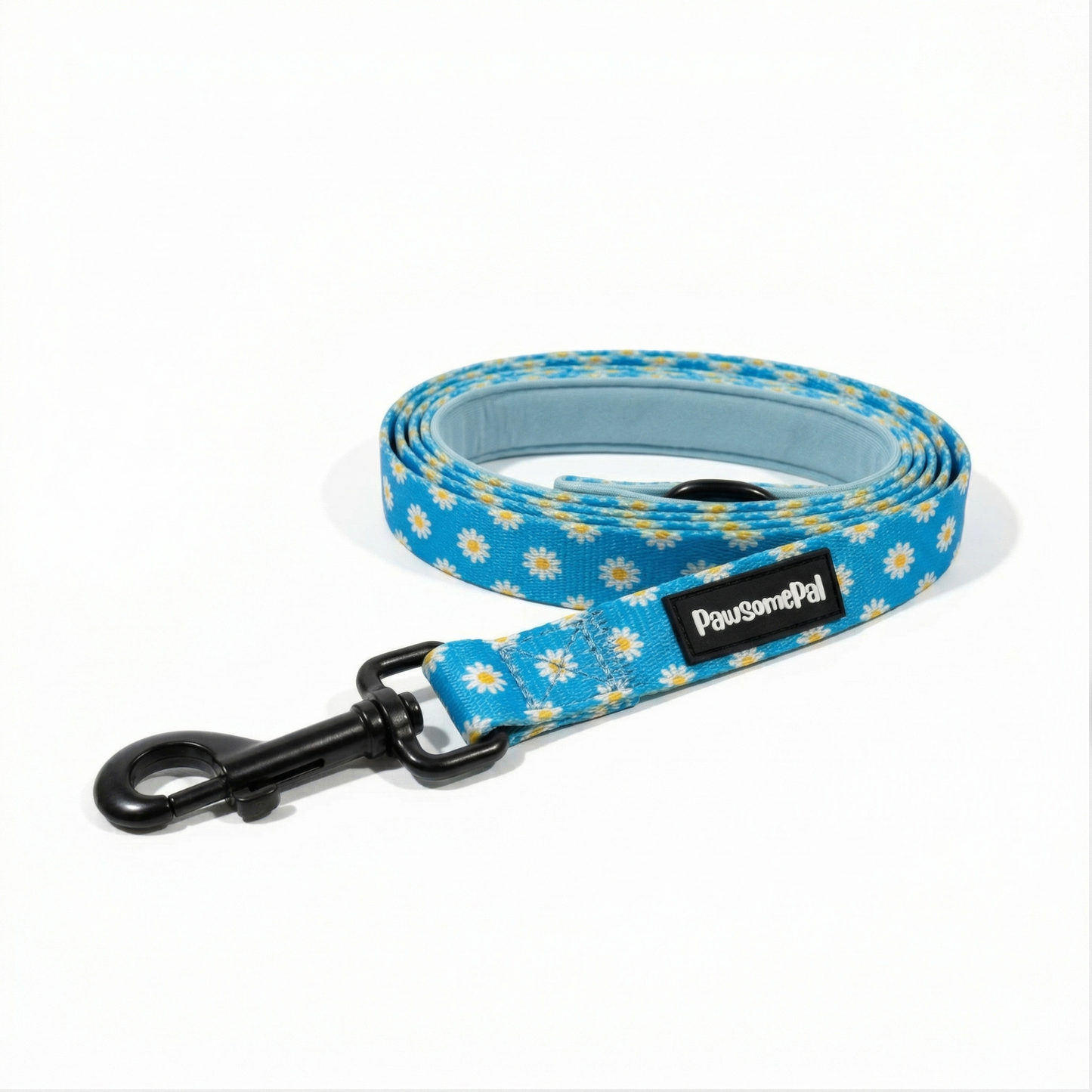 Blue Daisy Dog Leash