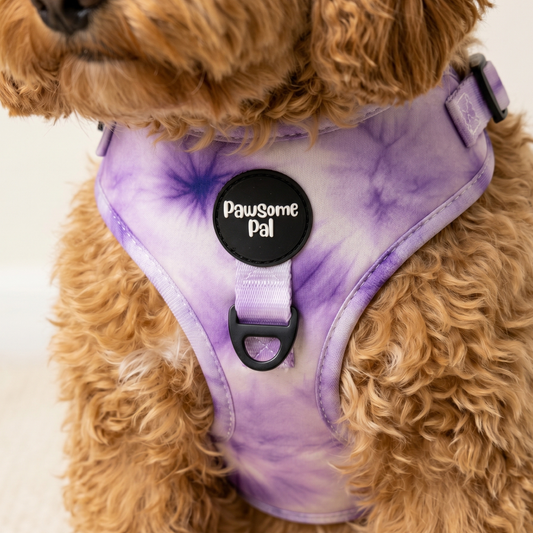 Lilac Tie Dye Dog Harness