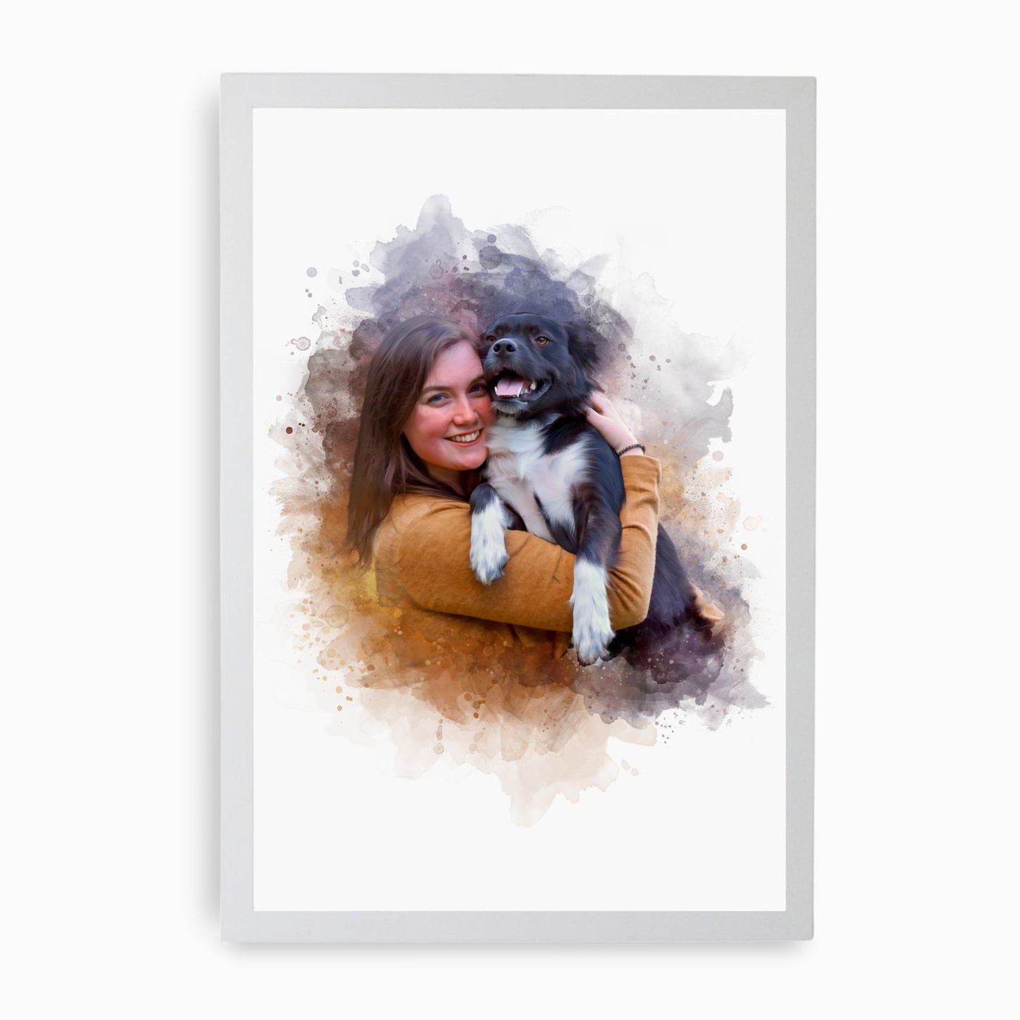 Watercolour Person and Pet Portrait