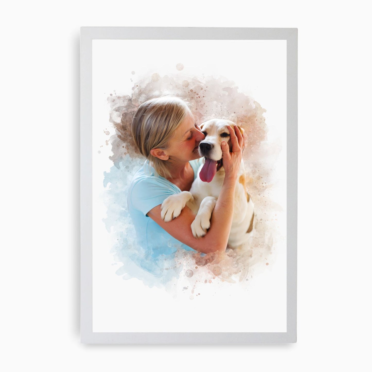 Watercolour Person and Pet Portrait