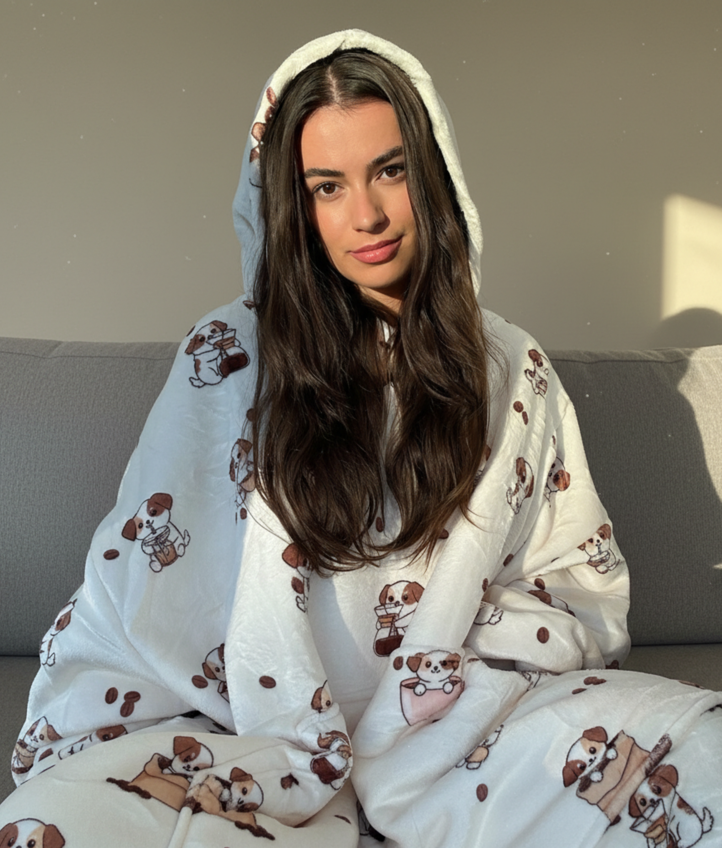 Coffee Pups - Wearable Blanket