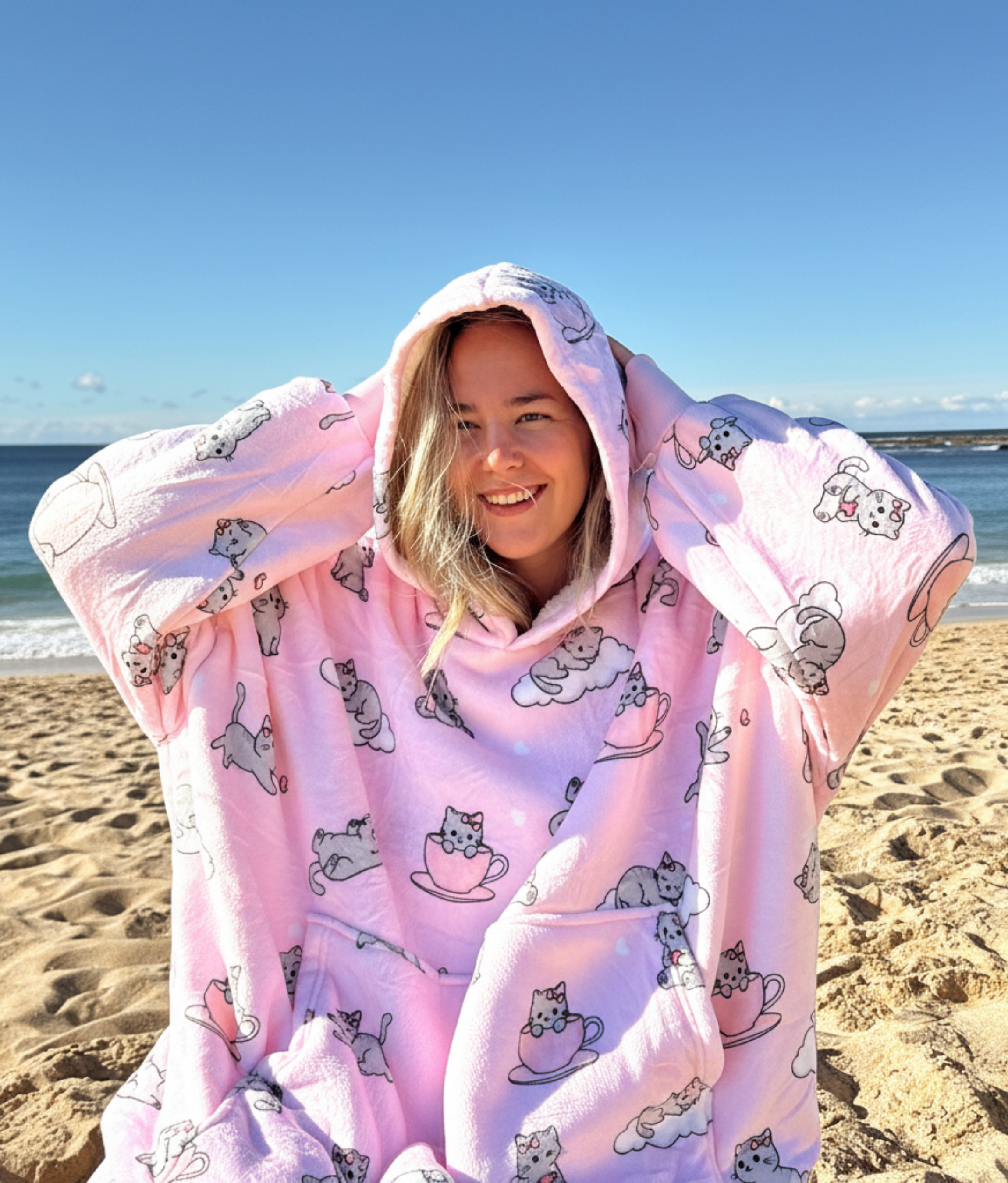 Kitty Dreams - Wearable Blanket