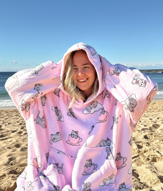 Kitty Dreams - Wearable Blanket