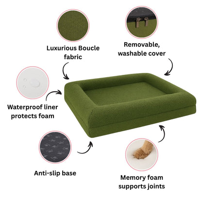 Premium Boucle Dog Bed