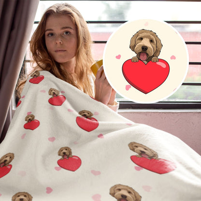 Hearts and Hugs - Custom Pop Art Blanket