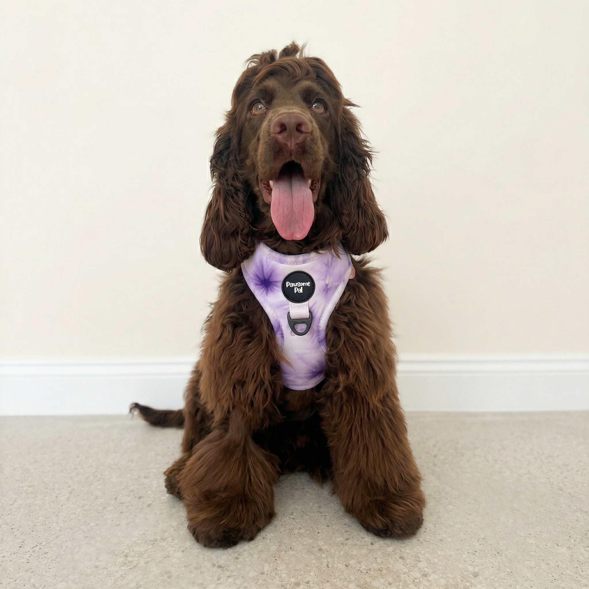 Lilac Tie Dye Dog Harness
