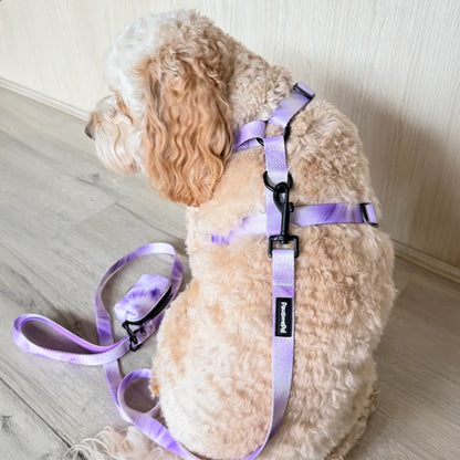 Lilac Tie Dye Dog Harness