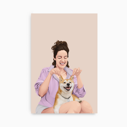 Person and Pet Portrait